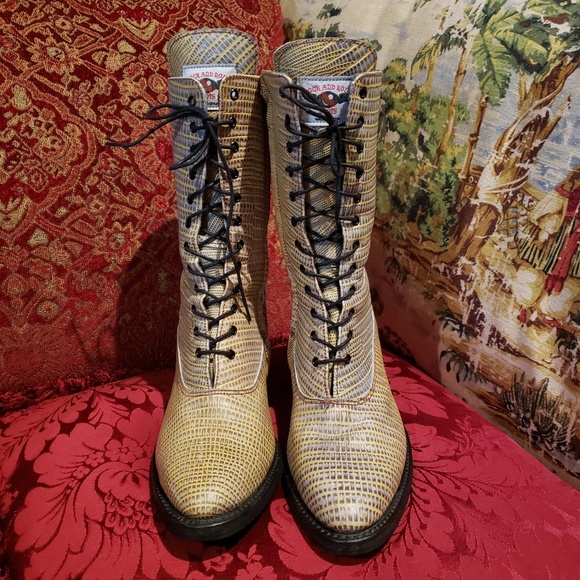 Rock and Roll  Front Lace Up Boots - Picture 8 of 8